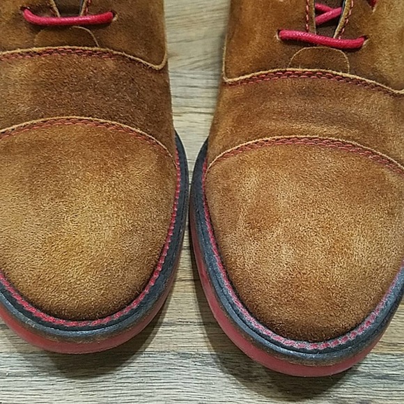 Donald J pliner Evan brown suede oxfords men's sz 7 - Picture 3 of 15